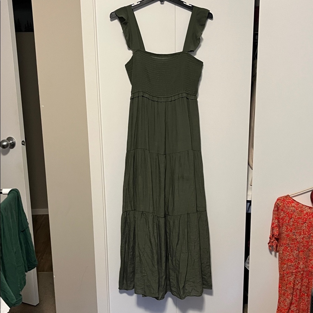 Nanette Lepore Olive Green Maxi Dress